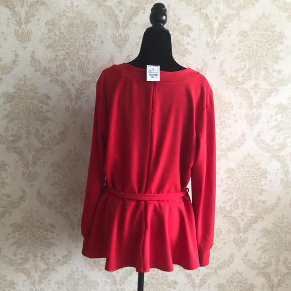 BNWT Ashley Stewart peplum blouse - Picture 3 of 8